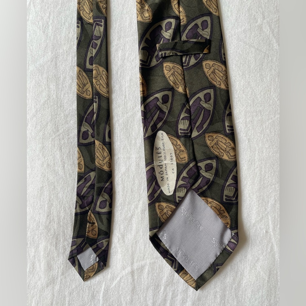 Modules Vintage Abstract Silk Tie